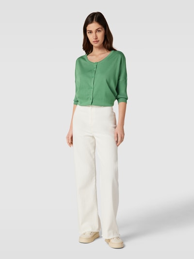 Saint Tropez Cardigan mit überschnittenen Schultern Modell 'Mila' Grün 1