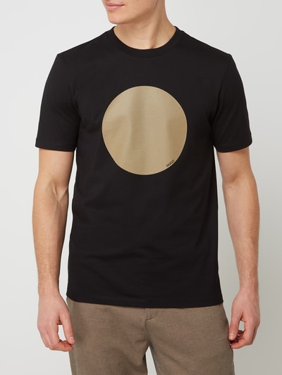 HUGO T-Shirt aus Baumwolle Modell 'Doriole'  Black 4