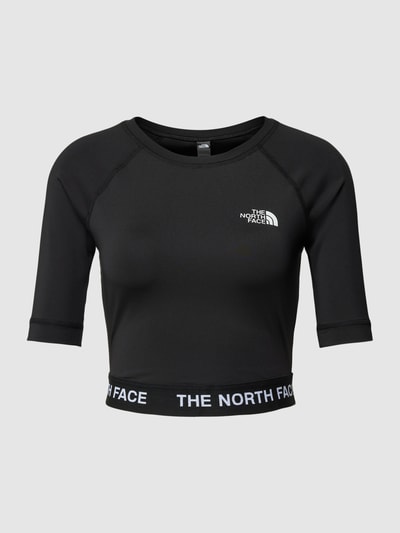 The North Face Bluzka krótka z długim rękawem i detalem z logo Czarny 2