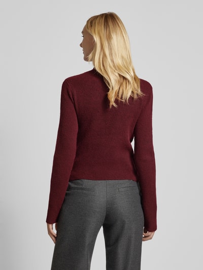 Vero Moda Sweter z długim rękawem Bordowy 5