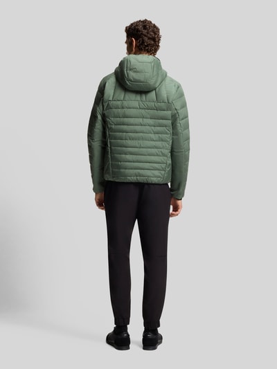 BOSS Green Regular fit gewatteerd jack met ritszakken, model 'URBANEX' Lindegroen - 5