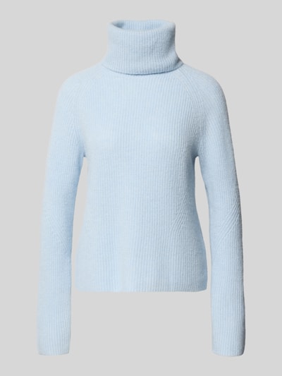 BOSS Orange Golf o kroju regular fit z mieszanki wełny i wełny z alpaki model ‘FALODINA’ Jasnoniebieski 2