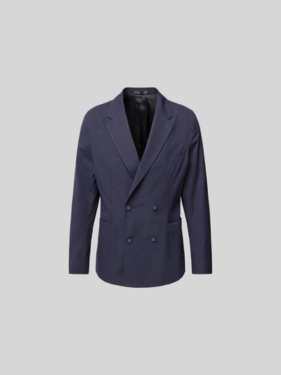 Officine Générale Regular Fit Sakko aus reiner Baumwolle Marine 2