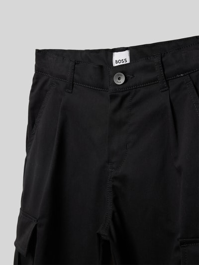 Boss Regular Fit Cargohose mit Label-Patch Black 2