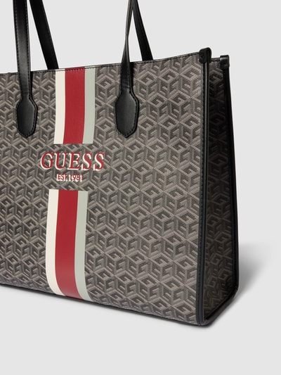 Guess Tote Bag mit Logo-Print Modell 'SILVANA' Black 3