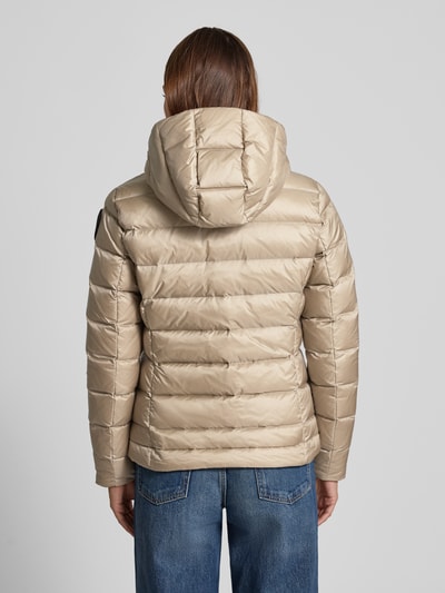 Blauer Usa Daunenjacke mit Zweiwege-Reißverschluss Modell 'CHARME' Beige 5