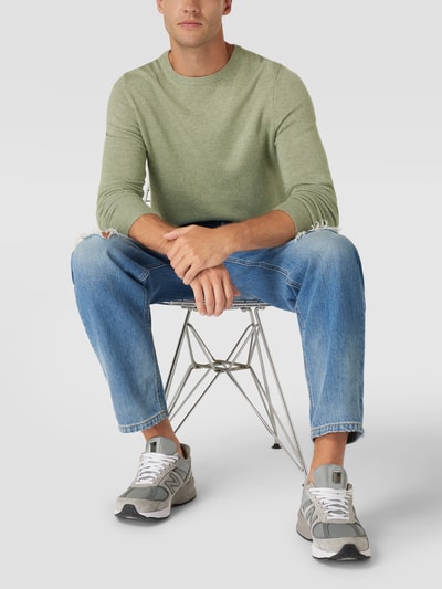 MCNEAL Pullover in riblook Mintgroen gemêleerd - 1