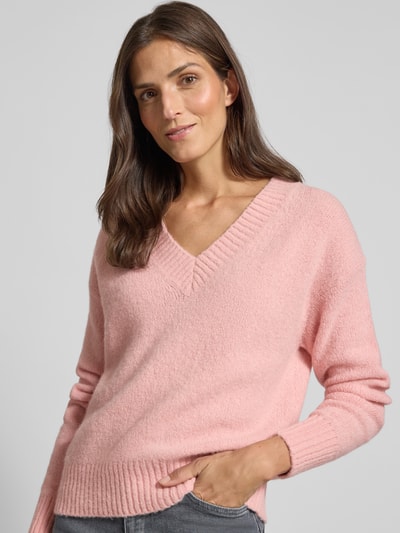 Weekend Max Mara Comfort Fit Strickpullover aus Woll-Mix Modell 'VISITA' Hellrosa 3