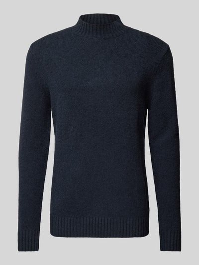 Drykorn Gebreide pullover met opstaande kraag, model 'ZAYYN' Marineblauw - 2