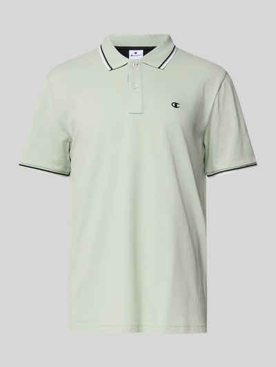 CHAMPION Regular Fit Poloshirt mit Logo-Stitching Mint 2