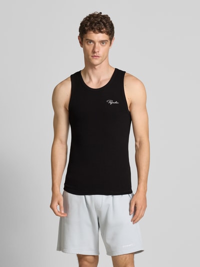 Pegador Tanktop mit Strukturmuster Black 4