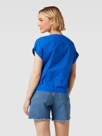 Christian Berg Woman Blusenshirt aus Baumwolle mit Knotendetail Jeansblau 5