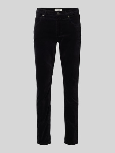 Marc O'Polo Slim Fit Samthose aus Baumwoll-Viskose-Stretch Model 'LULEA' Black 2