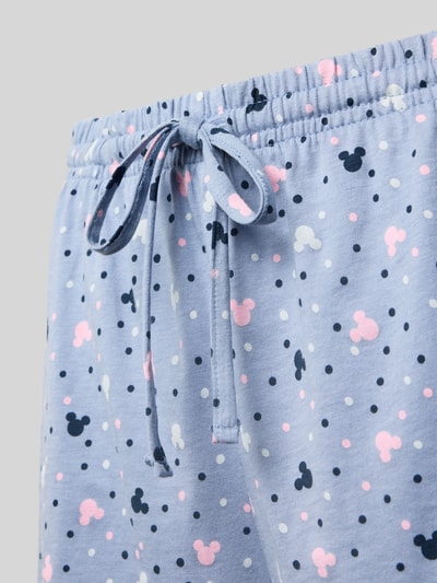 Jake*s Casual Relaxed Fit Pyjama-Shorts mit Tunnelzug Bleu 2