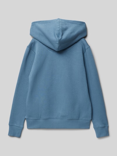 Jack & Jones Hoodie mit Label-Print Modell 'VERMONT' Rauchblau 3