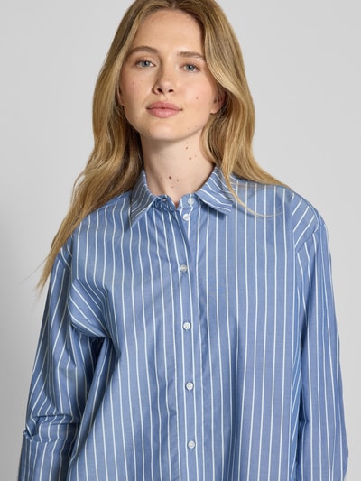 Christian Berg Woman Selection Relaxed Fit Hemdbluse mit durchgehender Knopfleiste Jeansblau 3