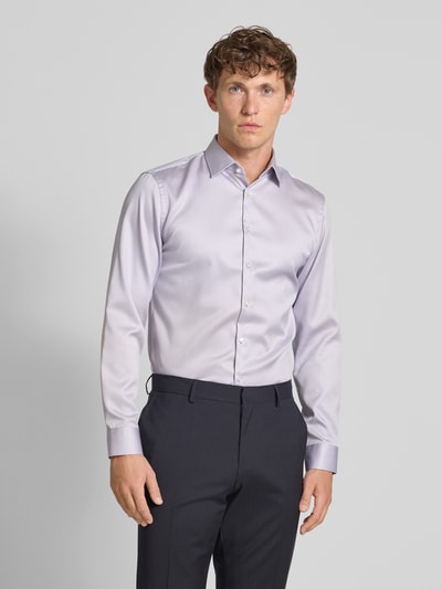 Jake*s Slim Fit Business-Hemd mit Kentkragen Metallic Lila 4