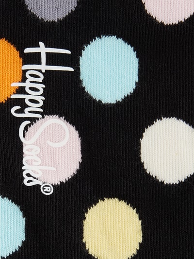 Happy Socks Sokken met all-over motief, model 'Classic Big Dot' Zwart - 3