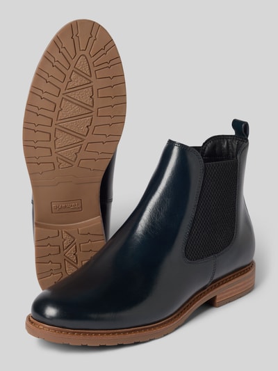 Tamaris Chelsea boots van echt leer Marineblauw - 4