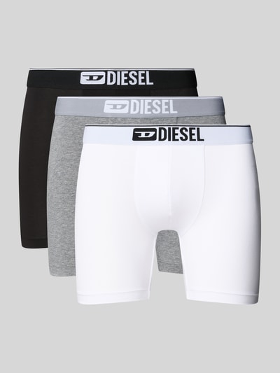 Diesel Trunks mit elastischem Logo-Bund im 3er-Pack Mittelgrau 1