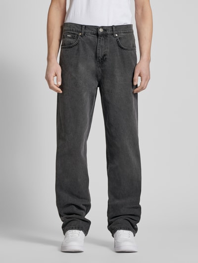 EIGHTYFIVE Baggy fit jeans in 5-pocketmodel Lichtgrijs - 4
