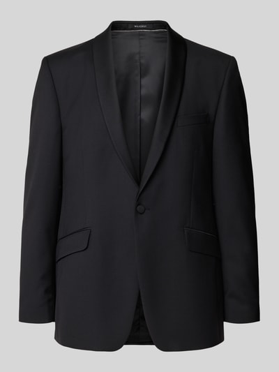 Wilvorst 1-knoops colbert met reverskraag Zwart - 1