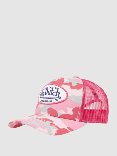 Von Dutch Cap mit Camouflage-Muster  Pink 1