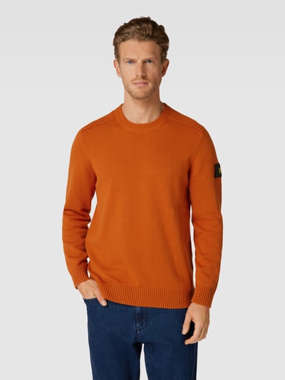 Lyle & Scott Gebreide pullover met logobadge Zwart - 4