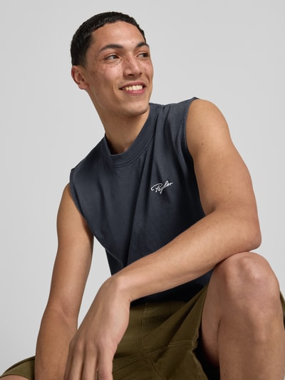 Pegador Tanktop mit Label-Stitching Modell 'Signar' Black 3