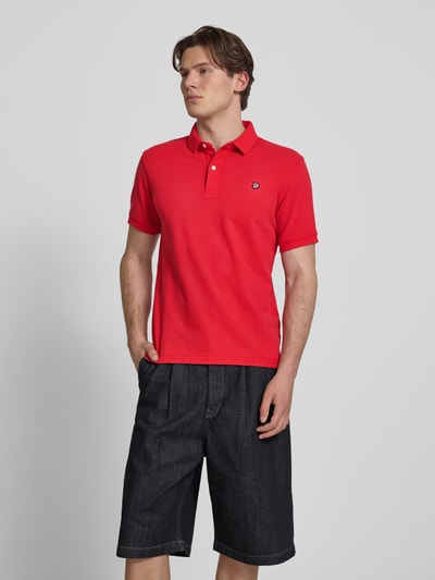 Superdry Regular Fit Poloshirt mit Logo-Stitching Rot 4