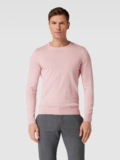 Tom Tailor Gebreide pullover met ribboorden Rosé gemêleerd - 4