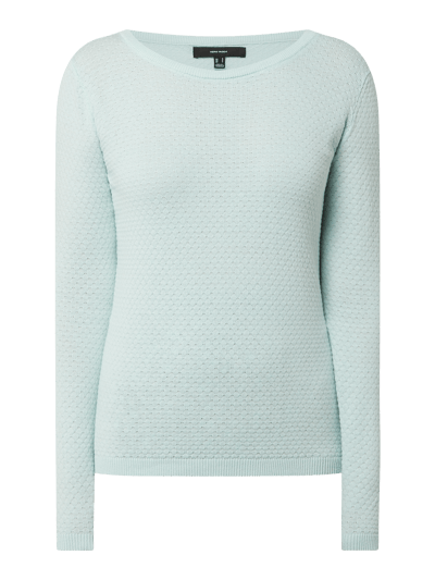 Vero Moda Pullover aus Bio-Baumwolle Modell 'Care' Tuerkis 2