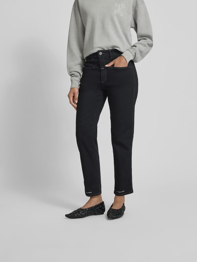 Closed Regular Fit Jeans mit Logo-Patch Black 4