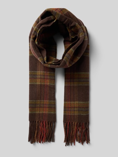 Polo Ralph Lauren Sjaal met kasjmier, model 'Plaid' Hazelnoot - 1