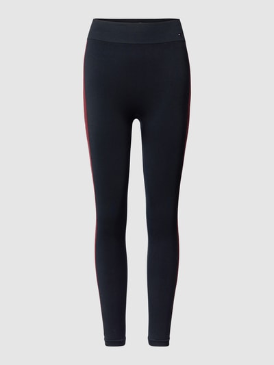 Tommy Hilfiger Legginsy z lampasami model ‘SEAMLESS’ Granatowy 2