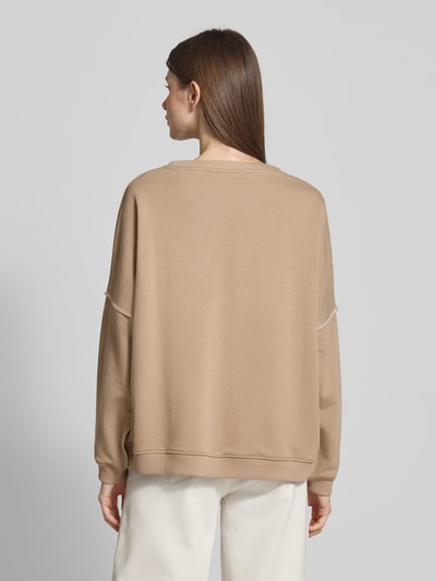 miss goodlife Sweatshirt met statementprint en ronde hals Zand - 5