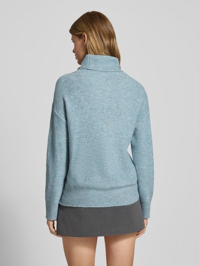 Only Oversized coltrui met pailletten, model 'ARIZONA LS SEQUINS' Rietgroen - 5