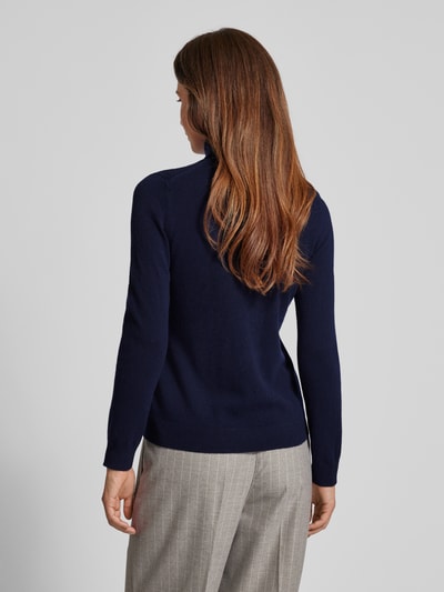 Gant Gebreide coltrui, model 'EXTRAFINE' Donkerblauw - 5