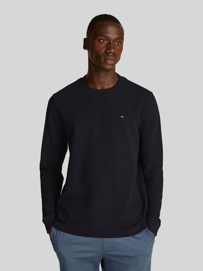 Tommy Hilfiger Regular Fit Langarmshirt mit dezentem Logo-Detail Marine 4