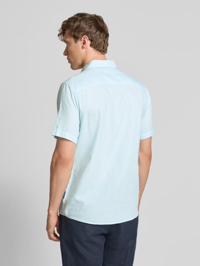 Tom Tailor Regular Fit Freizeithemd aus reiner Baumwolle Helltuerkis 5