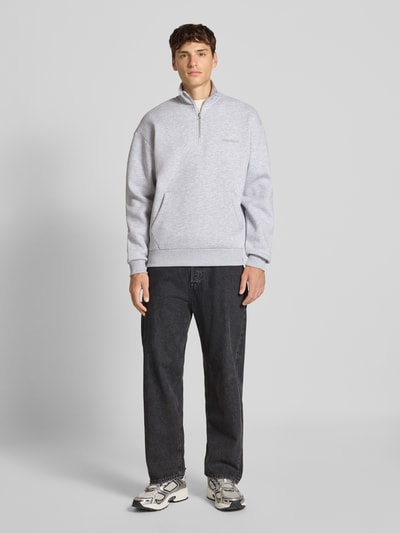 JACK & JONES Jeansy o szerokim kroju z 5 kieszeniami model ‘Alex’ Czarny 1