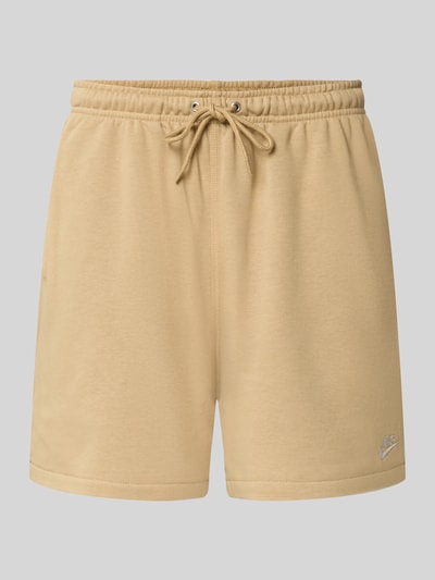 Produktfoto, beige Regular Fit Sweatshorts aus Baumwoll-Mix von Nike, glatte Struktur, kurzer Schnitt, Herren Sweatshorts