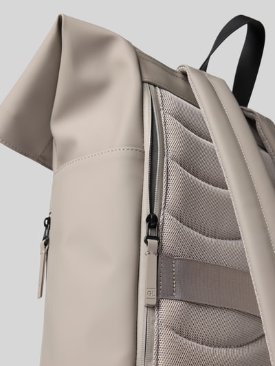 GASTON LUGA Rucksack mit Label-Detail Modell 'RULLEN' Taupe 3