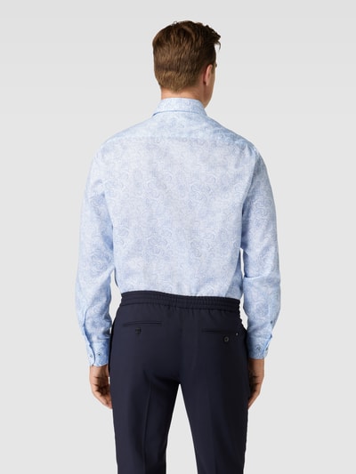 Eterna Comfort Fit Business-Hemd mit Paisley-Muster Bleu 5