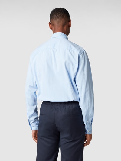 Eton Regular Fit Business-Hemd aus Oxford  Bleu 5