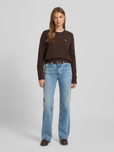 Polo Ralph Lauren Jeansy z szeroką nogawką i efektem znoszenia Jeansowy niebieski 1