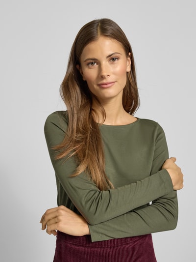 Christian Berg Woman Longsleeve met ronde hals Olijfgroen - 3