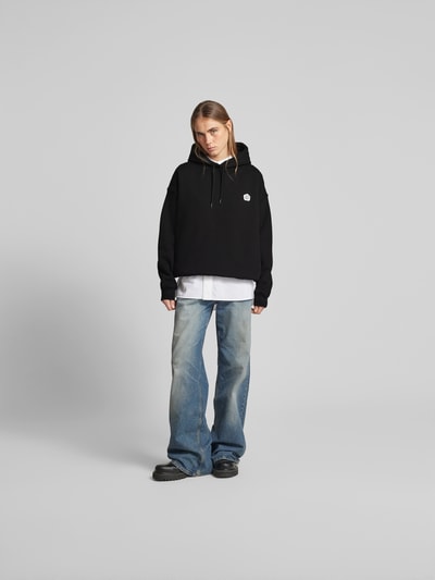 Kenzo Oversized Hoodie aus reiner Baumwolle Black 1