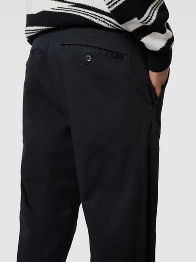 Esprit Collection Chino met steekzakken, model 'TWILL' Zwart - 3