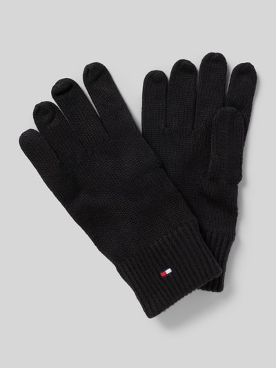 Tommy Hilfiger Handschoenen van een mix van katoen en kasjmier Zwart - 1